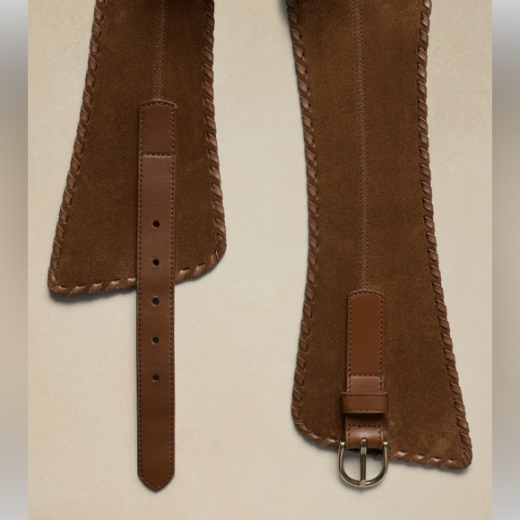 NWT BANANA REPUBLIC MARIYA WHIPSTITCH CORSET BELT - Picture 2 of 5